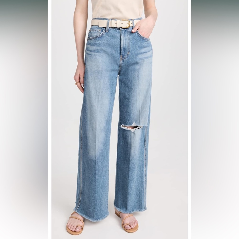 Veronica beard Taylor High Rise Wide Leg Jeans